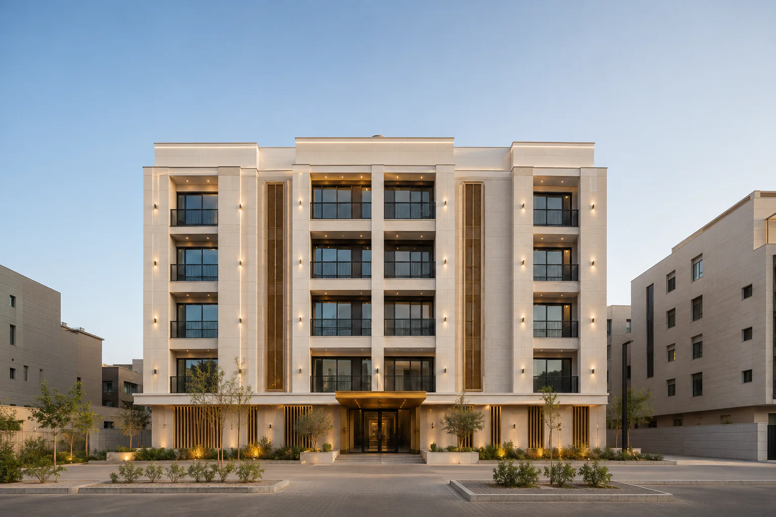 عمارة سكنية في حي الدار البيضاء، الرياض
